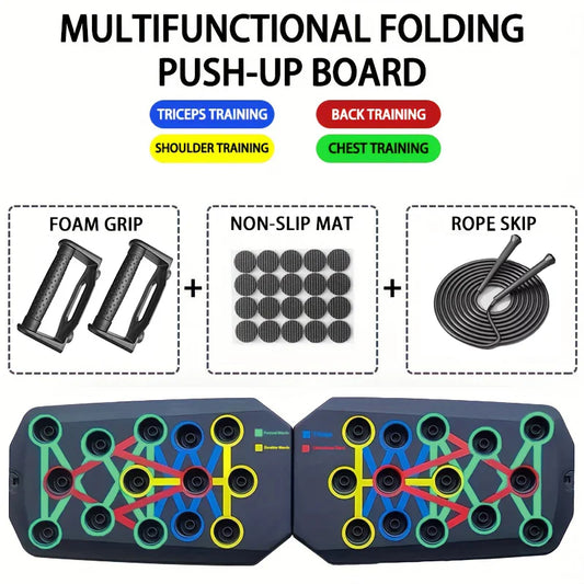 Foldable Push-Up Board Set – Multifunctional Fitness Equipment