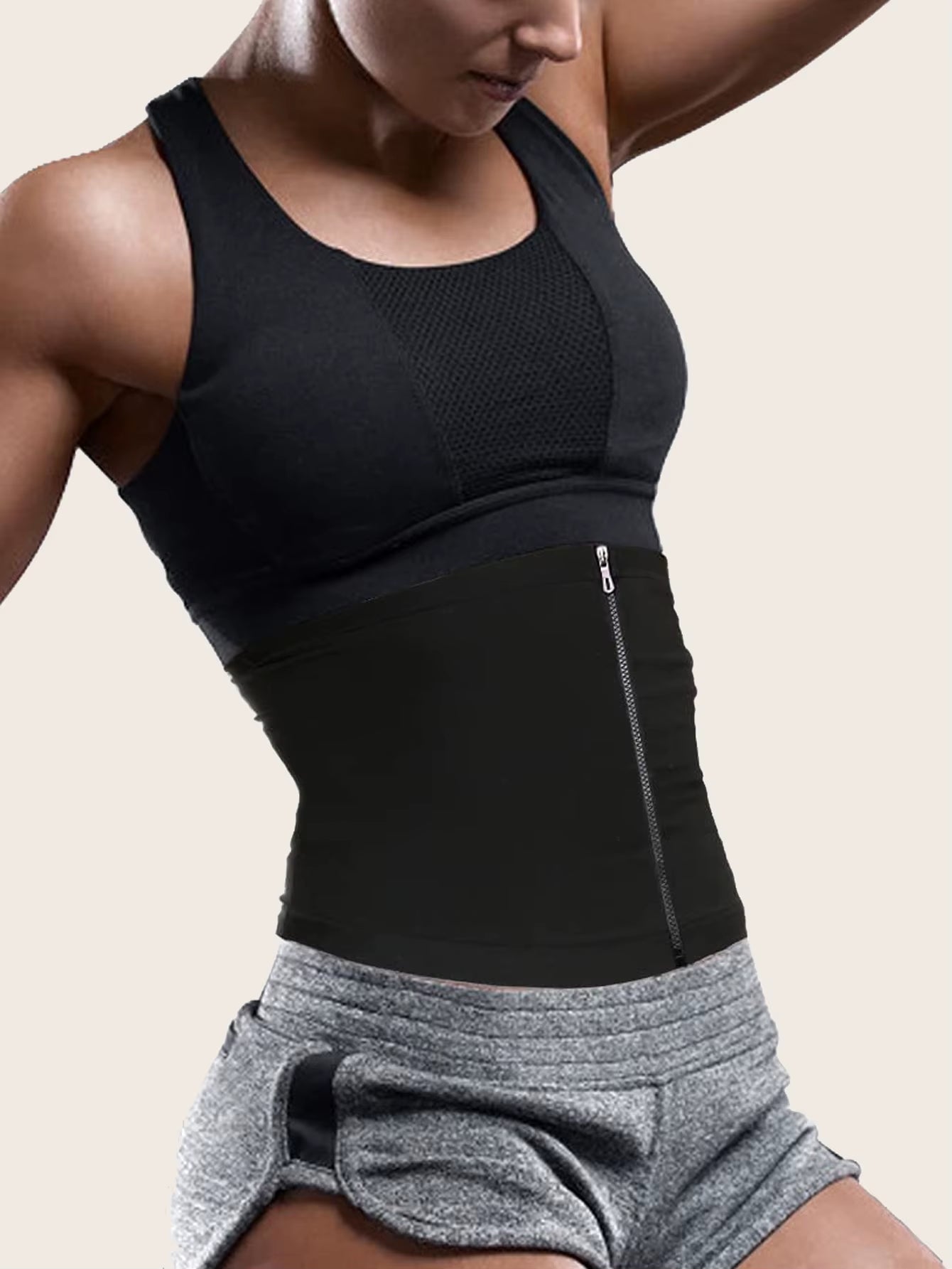 Blue Sauna Waist Trainer for Women: Sweat & Shape Belt