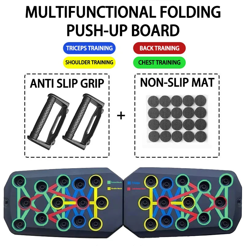 Foldable Push-Up Board Set – Multifunctional Fitness Equipment