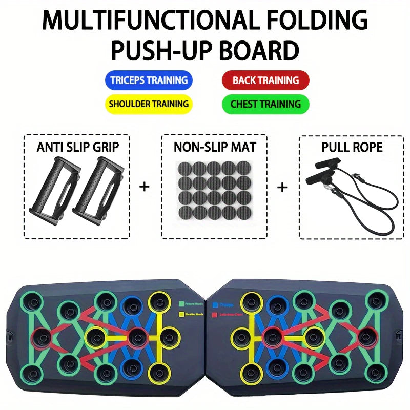 Foldable Push-Up Board Set – Multifunctional Fitness Equipment